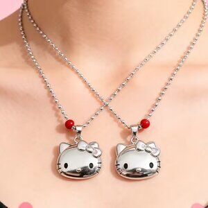 YES FOR 2  FOR 💲1⃣⏩Sanrio Silver Look Hello Kitty Necklace Lg